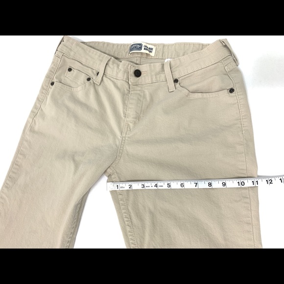 Women’s Levi’s Khaki Jeans Size Misses 10 Long Levi’s Signature Low Rise Bootcut - Picture 5 of 9